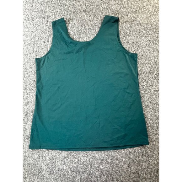 Chico's Tank Top Women's 2 Green Stretch Sleeveless top New Without Tag - Picture 6 of 7